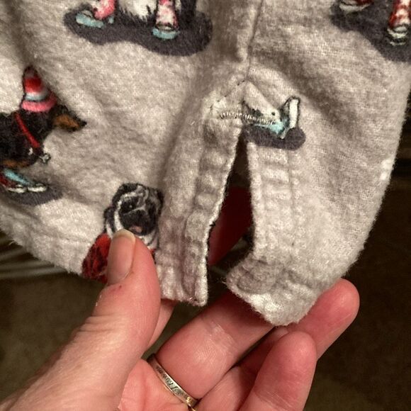 PJ Salvage dog & cat print flannel pj top w/ big pockets - Picture 14 of 14